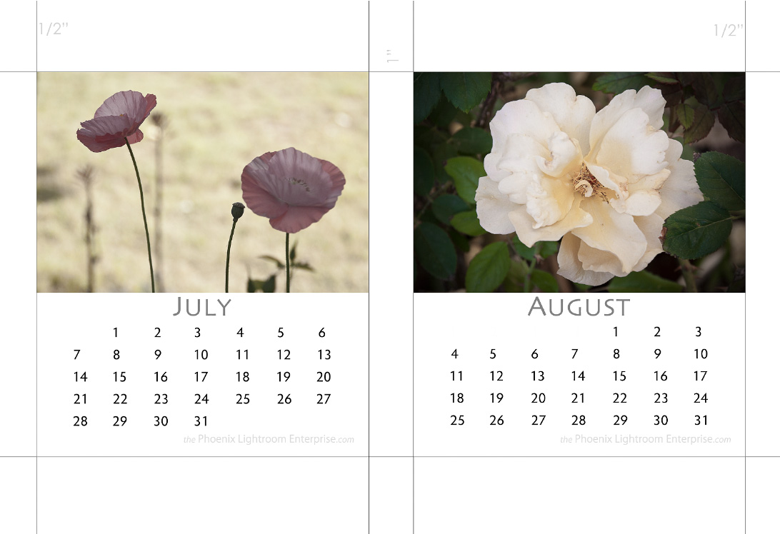july and august  for 2013 cd jewel case calendars by michael maersch