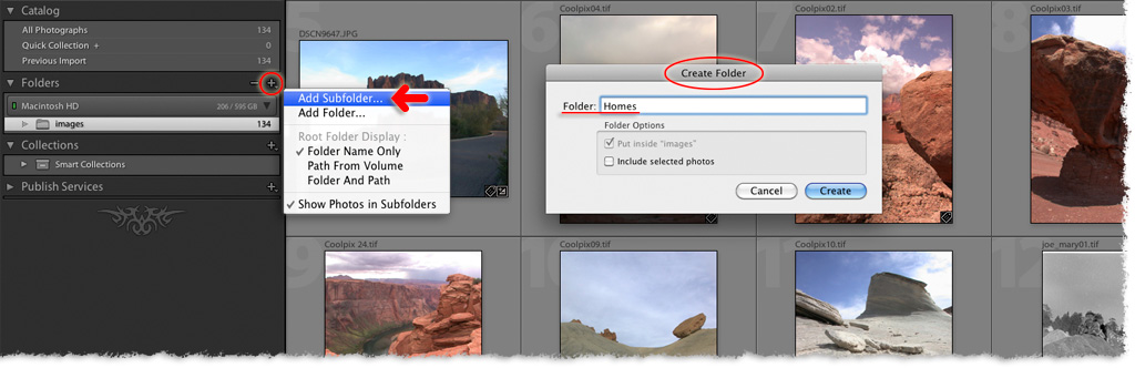 adding a subfolder in the library module