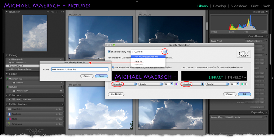 the new lightroom id plate michael maersch made