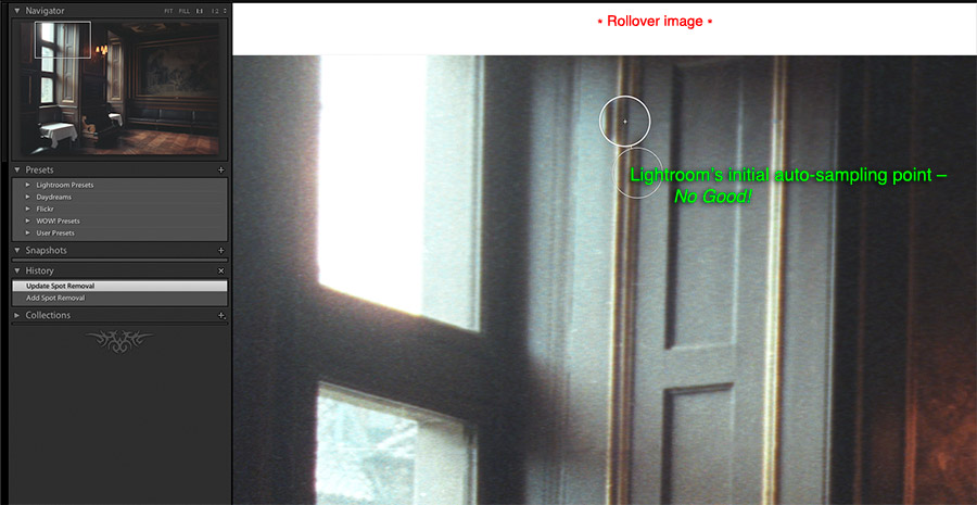 the spot removal tool and its sampling process