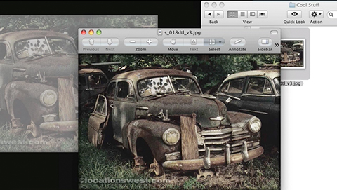 visitors to your site will drag and drop your work to their computer as inspiration