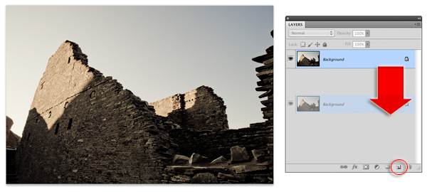 make a copy of the background layer
