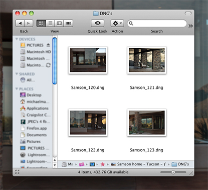 dng conversion files
